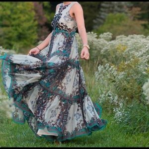 Anthropologie Bhanuni Madeira Maxi Dress